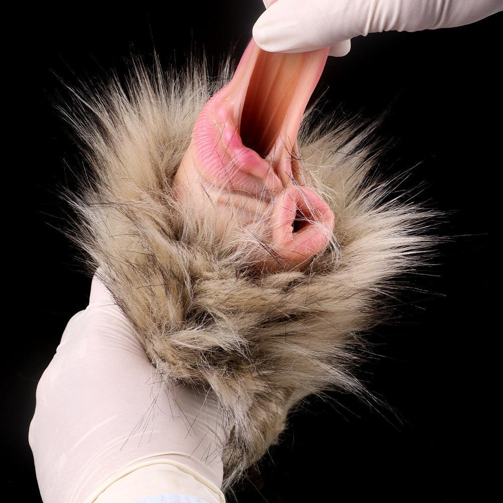 Dual - Hole Furry Animal Masturbator – The Shaggy Chimera - BeastGasm